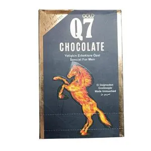 Q7 Gold Chocolate Bars for men - 12 bars